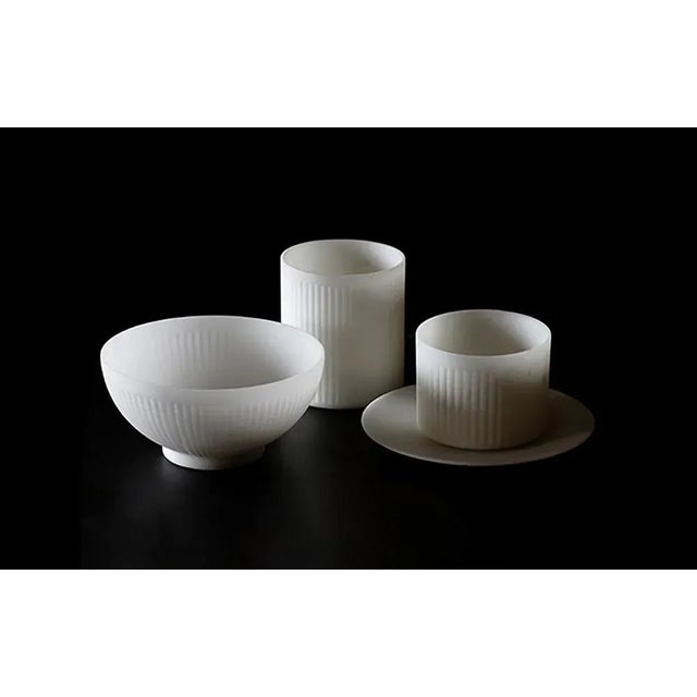 The rite of tea is made sculptural, stauary. The Statuary collection includes the milk cup with saucer, the large milk...