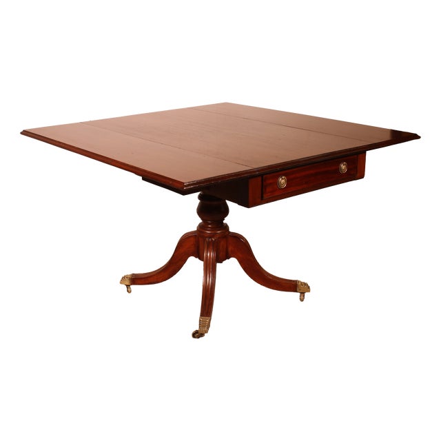 Pembroke Mahogany Table from the 19th Century For Sale