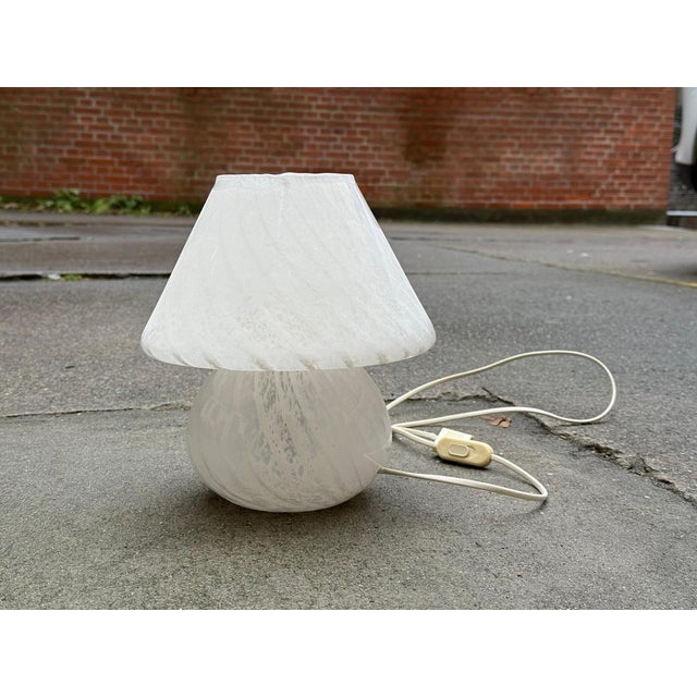 Brown Mouth Blown Mushroom Murano Lamp, 1970s For Sale - Image 8 of 10