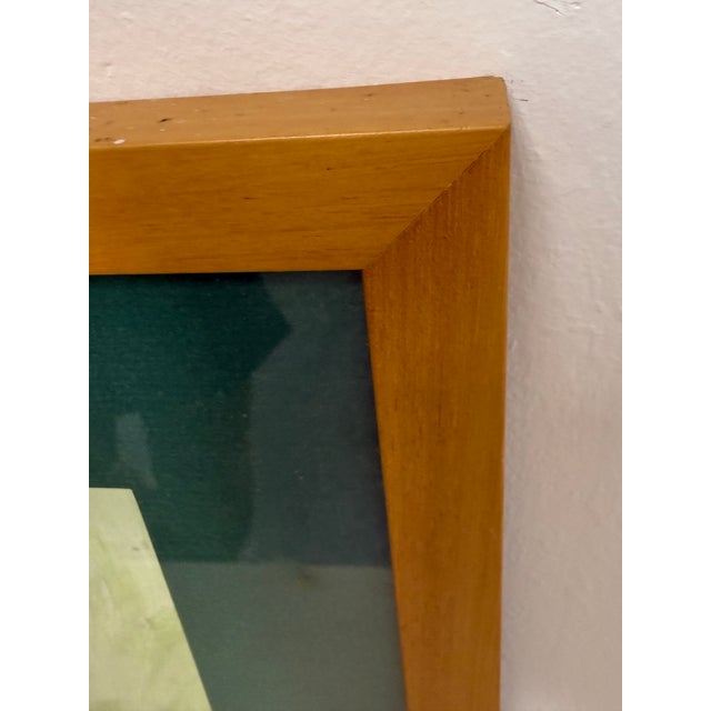 Green Pedro Lobos Framed Painting, Mid 20th Century For Sale - Image 8 of 12