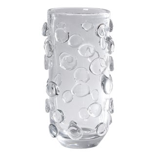 Celeste Tall Glass Vase / Hurricane, Clear For Sale