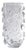 Celeste Tall Glass Vase / Hurricane, Clear For Sale