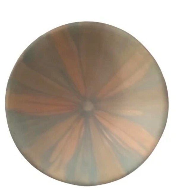 Ceramic Decorative Bowl Hand Painted for Display Pastel Colors by Collections 85 Inc For Sale - Image 7 of 9
