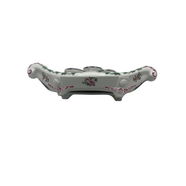 White French Bloch Porcelaine De Paris Gondola Porcelain Triple Ink Well For Sale - Image 8 of 13