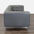 Jason Furniture Modern 3-Seat Sofa in Dark Gray Leather For Sale - Image 4 of 8