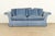 Baker Furniture Blue Velvet Upholstered Roll Arm Sofa For Sale - Image 13 of 13