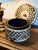 A remarkably intricate vintage Anglo-Indian cylindrical lidded trinket box. This highly tactile piece by Maitland-Smith,...