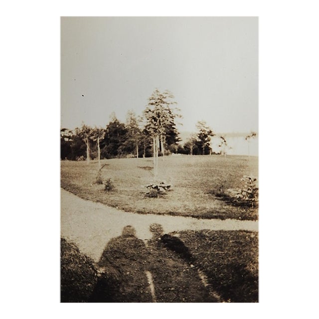 Early 20th Century Snapshot Photograph Shadows Self Portrait For Sale