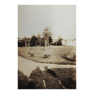 Early 20th Century Snapshot Photograph Shadows Self Portrait
