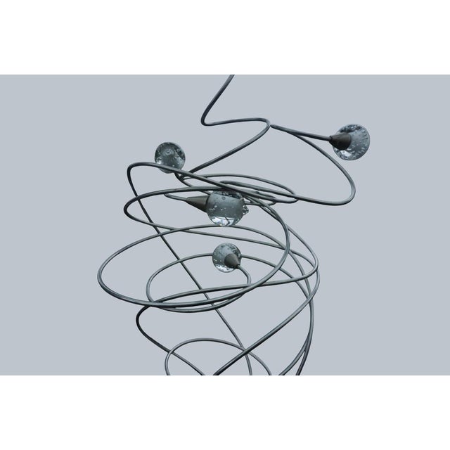 Metal Sculptural Stainless Steel Light Object by Harco Loor, 1980s For Sale - Image 7 of 9