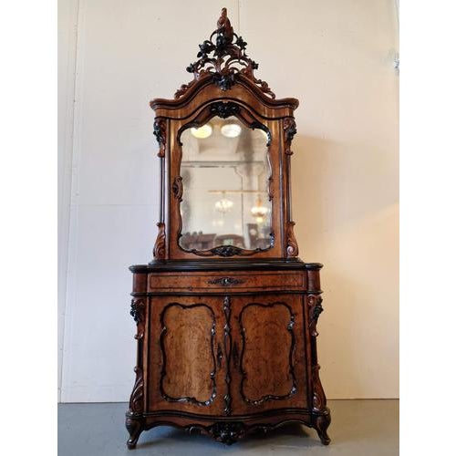 Dutch Carved Cabinet in Walnut For Sale - Image 14 of 14