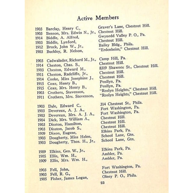 White "White Marsh Valley Hunt Club" 1915 For Sale - Image 8 of 11