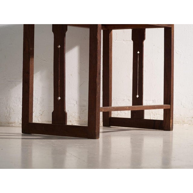 Vintage Japanese Console Table in Wood, Japan, 1930 For Sale - Image 9 of 11