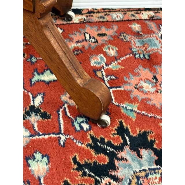Victorian Eastlake Walnut Wood Parlor Table For Sale - Image 9 of 13