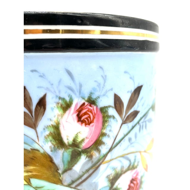 Ceramic Antique Porcelain Cachepot, France, 1900 For Sale - Image 7 of 17