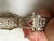 1920s Art Deco Platinum & 14k Gold Estate Emerald & Diamond Bracelet For Sale - Image 9 of 18