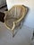 Vintage French Louis XV Style Carved Cane Barrel Back Armchair For Sale - Image 9 of 11