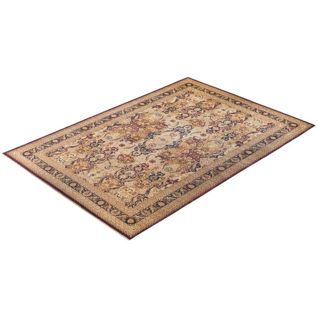 Red Mogul Collection Hand-Knotted Area Rug - Red 12' 1" x 18' 0" For Sale - Image 8 of 9