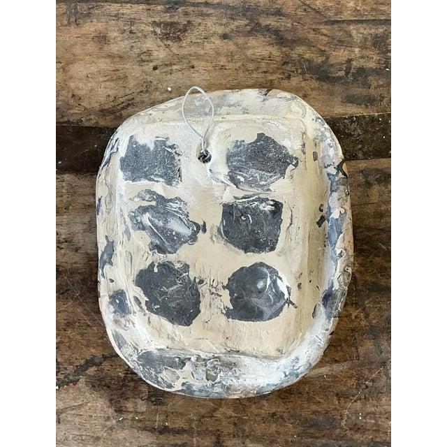 Vintage Italian Scagliola Artisanal Pigmented Plaster Turtle Shell For Sale - Image 4 of 12