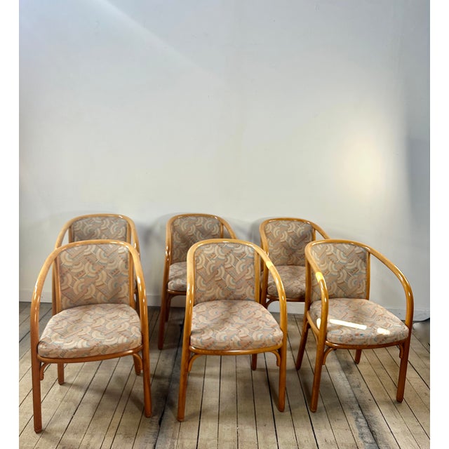 Vintage Armchairs from Baumann, France, 1980s, Set of 6 For Sale - Image 11 of 11