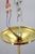 Vintage Art Deco Brass Chandelier with Textured Glass Globes, 1930s For Sale - Image 9 of 12