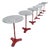 Vintage Bistro Tables, 1930s, Set of 8 For Sale