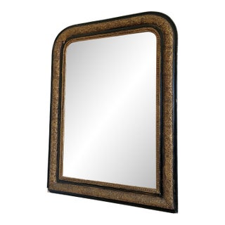 Large Antique French Louis Philippe Giltwood Mirror, Late 19th Century For Sale