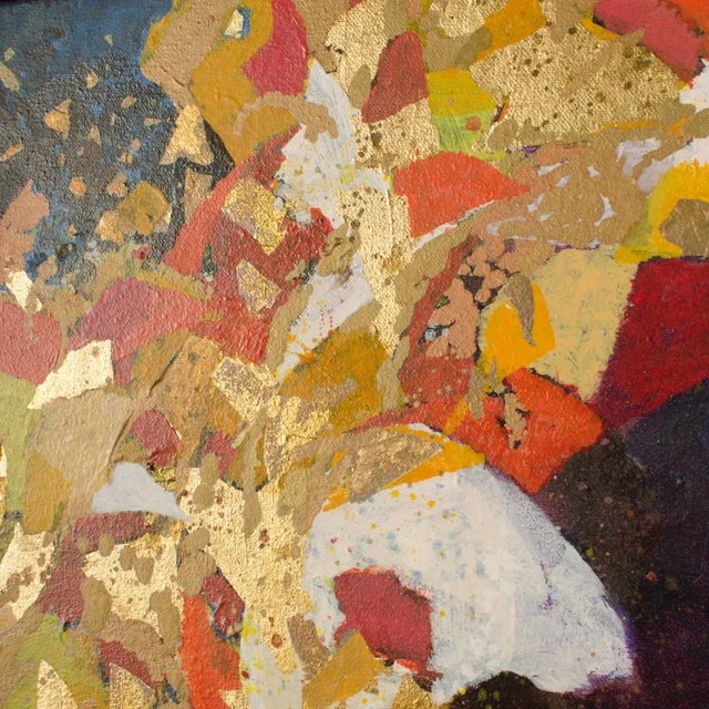 Abstract Expressionist Mixed-Media Painting by Hans Kline Entitled "Circus Tumblers", Framed For Sale - Image 9 of 13