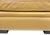 Contemporary Custom Camel Leather Ottoman With Dark Wood Block Feet by Danny Cannon Custom Upholstery For Sale - Image 3 of 5