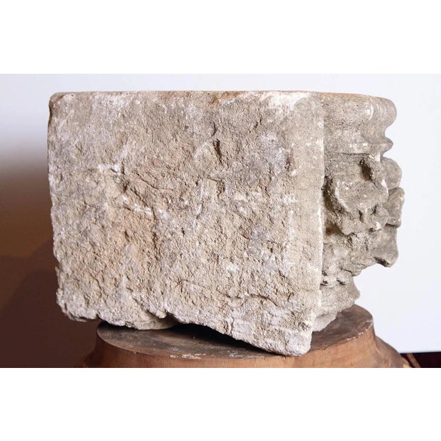 Stone 16th Century Architectural Stone Capital From France For Sale - Image 7 of 12