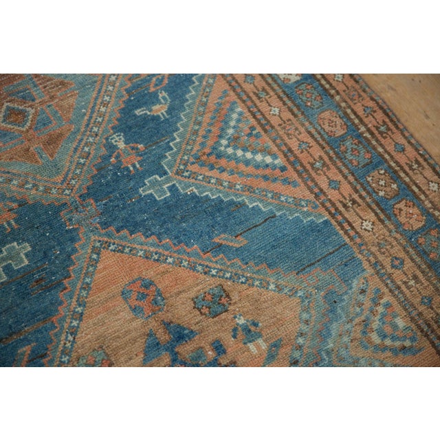 1930s 1930s Vintage Persian Malayer Diamond Medallion Wool Runner For Sale - Image 5 of 12