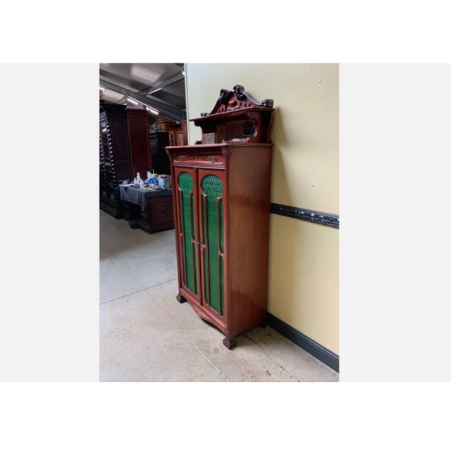 Antique Art Nouveau Jugendstil Showcase, 1900 For Sale - Image 4 of 10