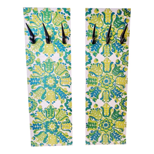 Mid-Century Wardrobe Panels with Hooks by Werkstätte Hagenauer, 1960s, Set of 2 For Sale