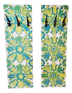 Mid-Century Wardrobe Panels with Hooks by Werkstätte Hagenauer, 1960s, Set of 2