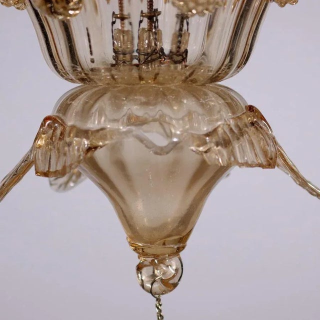 Vintage Glass Murano Chandelier For Sale - Image 6 of 8