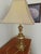 Mid 20th Century Vintage Solid Brass Table Lamp With Square Shade – Classic Traditional Elegance For Sale - Image 5 of 12