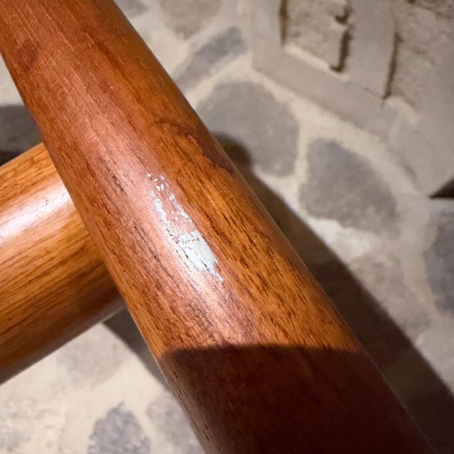 Solid Teak Wood Coffee or Side Table in a Kidney Shape Mid Century Modern For Sale - Image 15 of 16