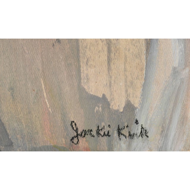 Abstract Expressionism Jacqueline (Jackie) Kirk Abstract Expressionist Figurative Oil on Paper 1980 For Sale - Image 3 of 4