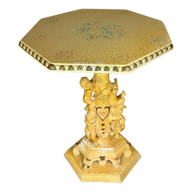 Alabaster Pedestal Table For Sale