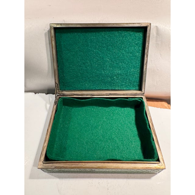 Antique Japanese Cloisonné Vanity or Jewelry Box For Sale In Los Angeles - Image 6 of 7