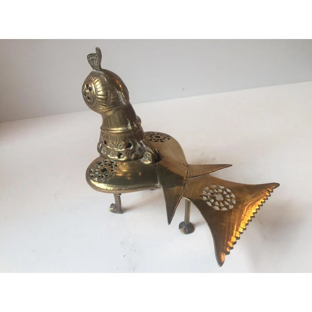 Vintage Brass Chicken Incense Burner, 1960s For Sale - Image 4 of 8