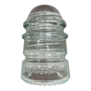 Vintage Hemingray 12 Blue Tinted Glass Insulator
