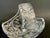 Vintage Crystal Bridal Basket With Etched Rose & Cut Glass – 6" Wedding Centerpiece, Germany - Bavarian Glass For Sale - Image 4 of 8