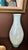 Vintage 1970s–1980s Murano-Style Handblown Art Glass Vase, 21" Tall Blue With Gold Silver Flecks For Sale - Image 10 of 18