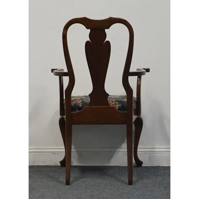 Cresent Furniture Traditional Queen Anne Style Splat Back Dining Arm Chair For Sale In Kansas City - Image 6 of 8