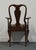 Cresent Furniture Traditional Queen Anne Style Splat Back Dining Arm Chair For Sale In Kansas City - Image 6 of 8