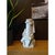 White Contemporary Cubist Sculpture Ceramic Vase For Sale - Image 8 of 8