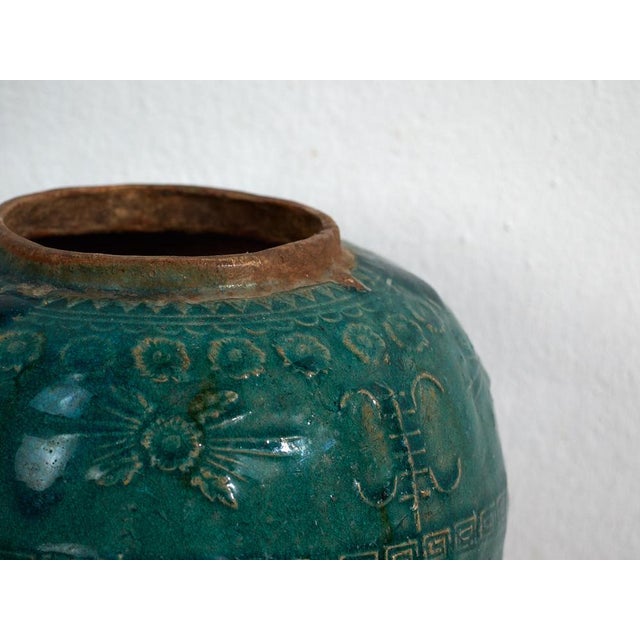 Antique Chinese Stoneware Vase For Sale - Image 4 of 6