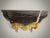 Carved Gilt Wooden Console Table with Shaped Marble Top For Sale - Image 4 of 6