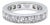 Graff 18ct White Gold Diamond Eternity Ring 1.80ct 5.53g, Size 5.5 For Sale